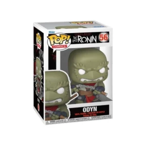 Este Funko Odyn 56 pertenece a The Last Ronin y vemos que tiene en la espalda varias espadas.