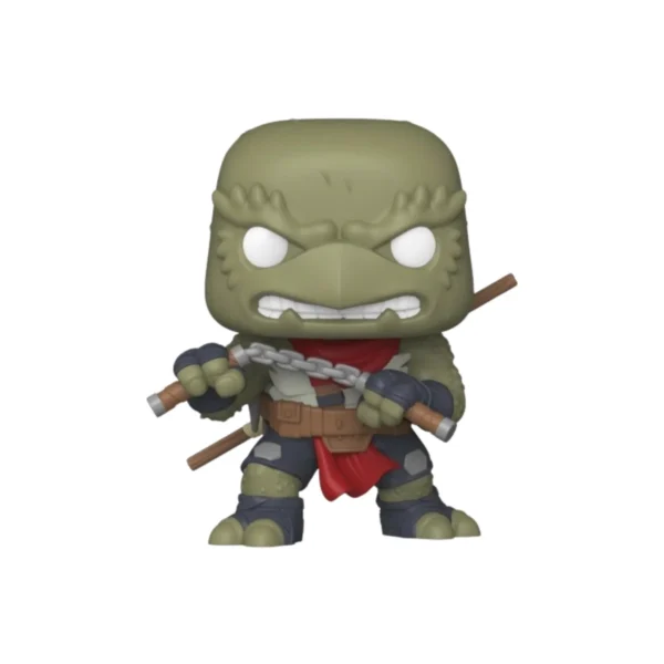 Este Funko DE Odyn pertenece a The Last Ronin y vemos que tiene en la espalda varias espadas.