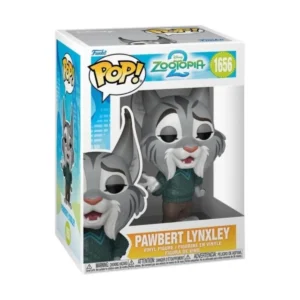 En esta foto podemos ver el Funko de Pawbert Lynxley 1656, en esta figuro destaca su gran bigote, algo muy habitual en los linces, que es el animal que representa.
