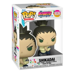 Funko Pop Shikadai 1039 Boruto en su caja con vista lateral de la tienda de figuras coleccionables online spain dreamspop
