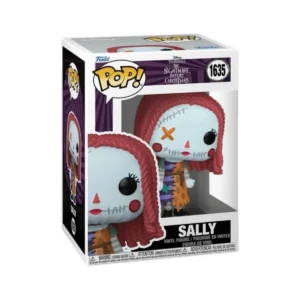 Este es el Funko Sally 1635 de Pesadilla antes de Navidad vemos que es una muñeca que da miedo y su cara se ve dañada.