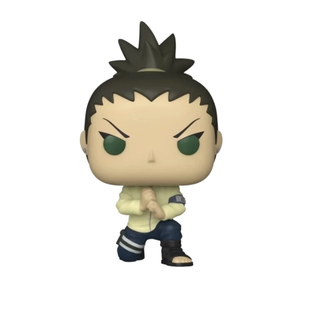 Este es el Funko de Shikadai 1039 Boruto y en esta figura podemos observar que tiene una rodilla en el suelo.