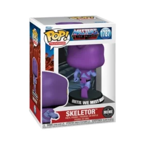 Este es el Funko Skeletor 1787 Masters of the Universe y observamos que esta de espalda y andando.