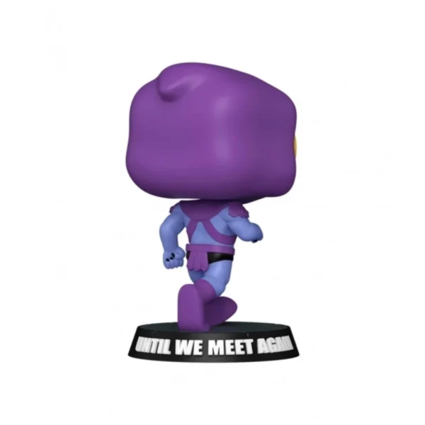 Este es el Funko de Skeletor de Maters of the Universe y observamos que esta de espalda y andando.