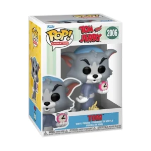 Este es el Funko de Tom 2006, esta pieza representa un gato con el despertador en su mano.