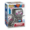 El Funko Brainiac 574 NYCC 2025 DC Comics destaca por su traje futurista brilla con tonos plateados y lilas, mientras que su expresión calculadora refleja perfectamente su personalidad fría y metódica
