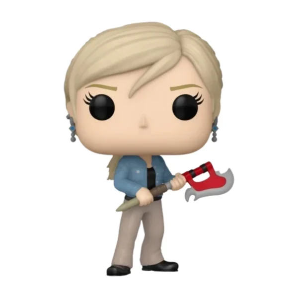 En esta imagen podemos ver el Funko Buffy with Scythe 1728. En esta pieza destaca la guadaña que tiene en las manos.