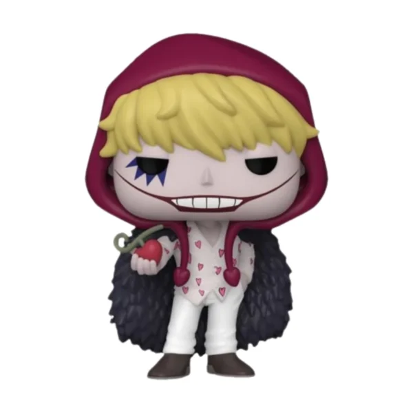 En la imagen podemos ver el Funko Corazon 1709, en esta figura destaca sus colores llamativos y la capa que tiene sobre sus hombros.