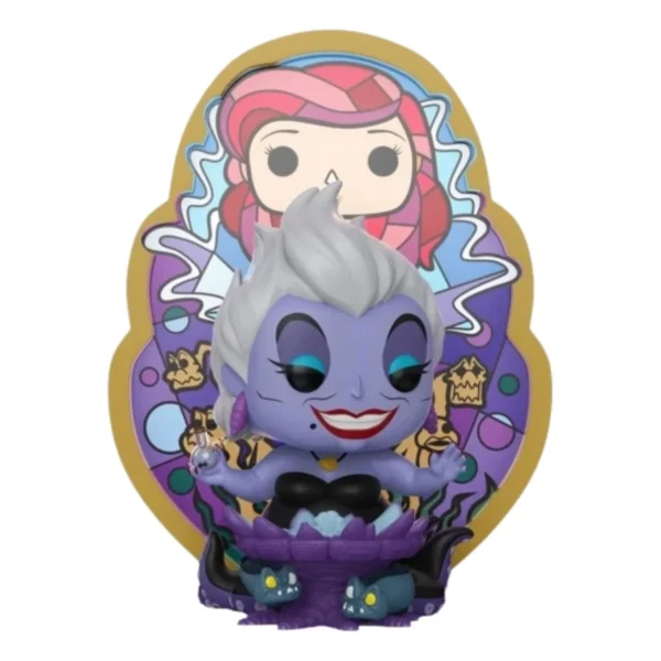En esta imagen podemos ver el Funko Deluxe Ursula 1638 de Disney. En esta figura podemos ver que destaca el color azul en todo su cuerpo.