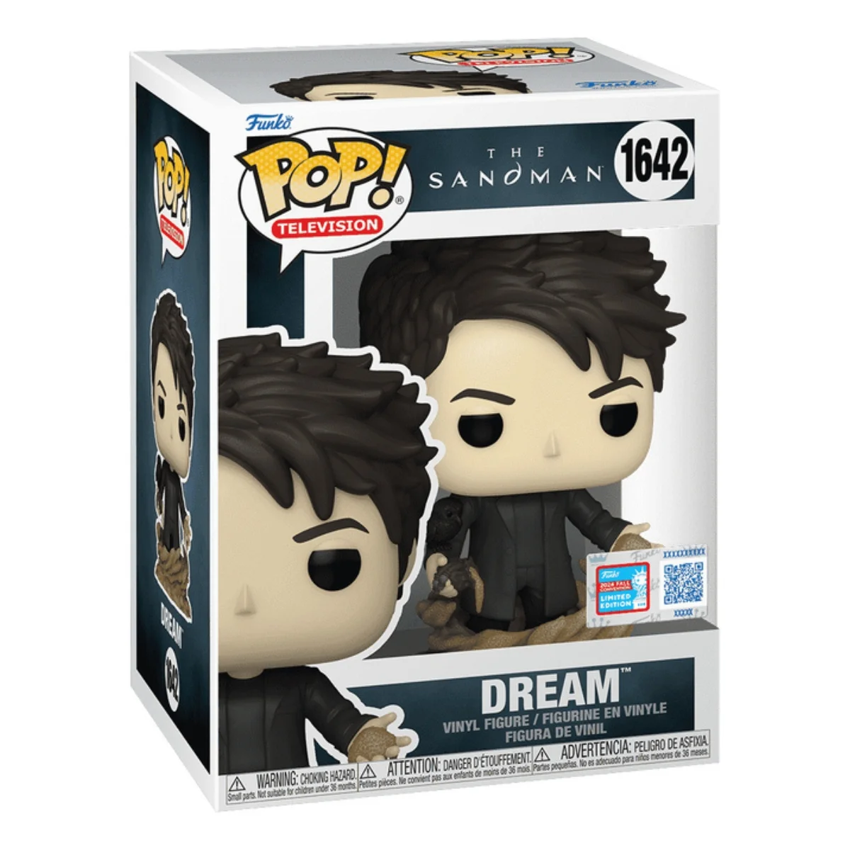 El Funko Dream 1642 que pertenece a The Sandman. Destaca por su capa ondulante hasta su expresión serena y enigmática.