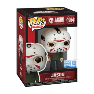El Funko Jason 1964 SE destaca por su máscara desgastada, el machete en mano y su postura firme