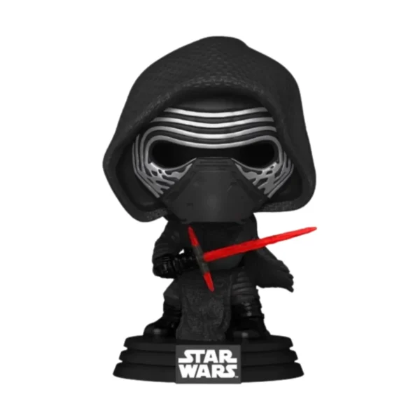 En esta imagen podemos ver a Kylo Ren 806 SE, en esta figura destaca su vestimenta de color negro y sus espadas de color roja.