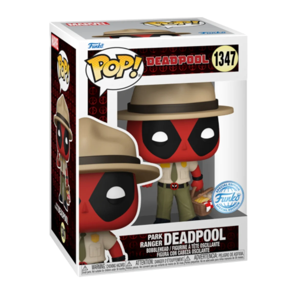 El Funko Park Ranger Deadpool 1347 SE Marvel vista frontal Tienda de Funko Online Spain.
