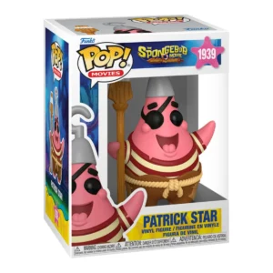 El Funko Patrick Star 1939 de SpongeBob destaca por su tono rosado y su short de pirata.