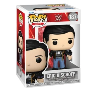Funko Pop Eric Bischoff 187 WWE en su caja con vista lateral de la tienda de figuras coleccionables online spain dreampsop especializada en funko pop y youtooz