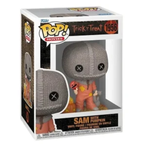 En esta imagen podemos ver el Funko Sam with Pumpkin 1956. En esta figura destaca la aparición de la calabaza, en referencia a Halloween.