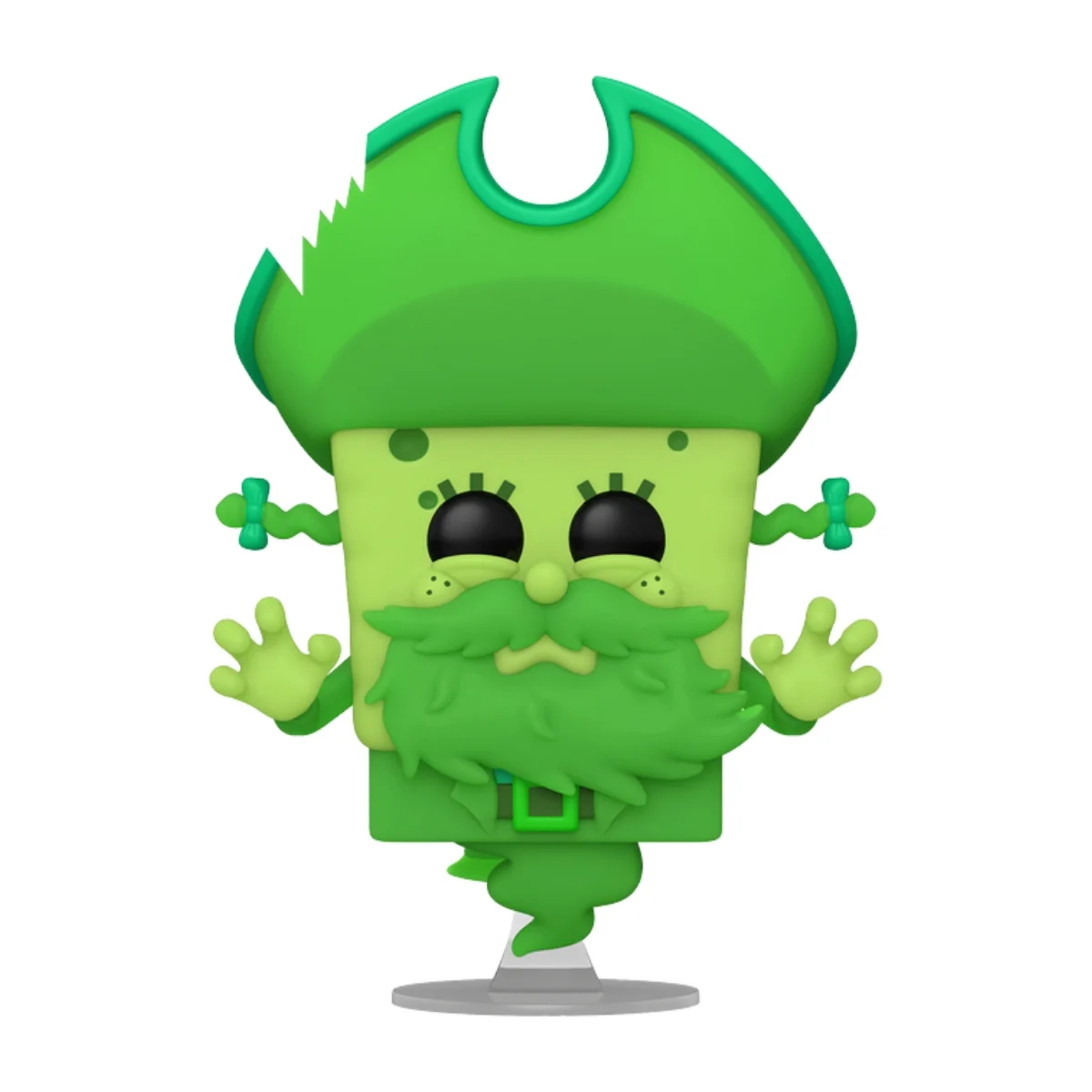 En esta imagen podemos ver el Funko SpongeBob as the Flying Dutchman, en esta pieza destaca su color verde en todo su cuerpo.