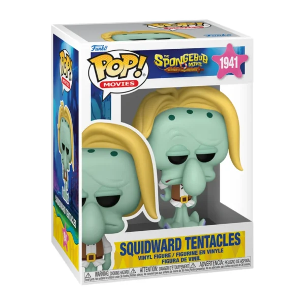 El Funko Squidward Tentacles 1941 de SpongeBob destaca por su expresión cansada y su postura ligeramente encorvada transmiten esa mezcla de sarcasmo y resignación que lo caracteriza