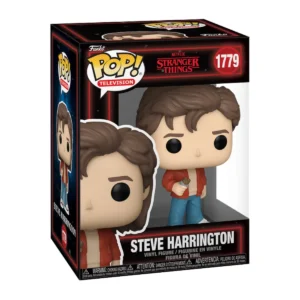 En esta imagen podemos ver el Funko Steve Harrington 1779 de Stranger Things, en esta pieza observamos su chaqueta de color marrón.