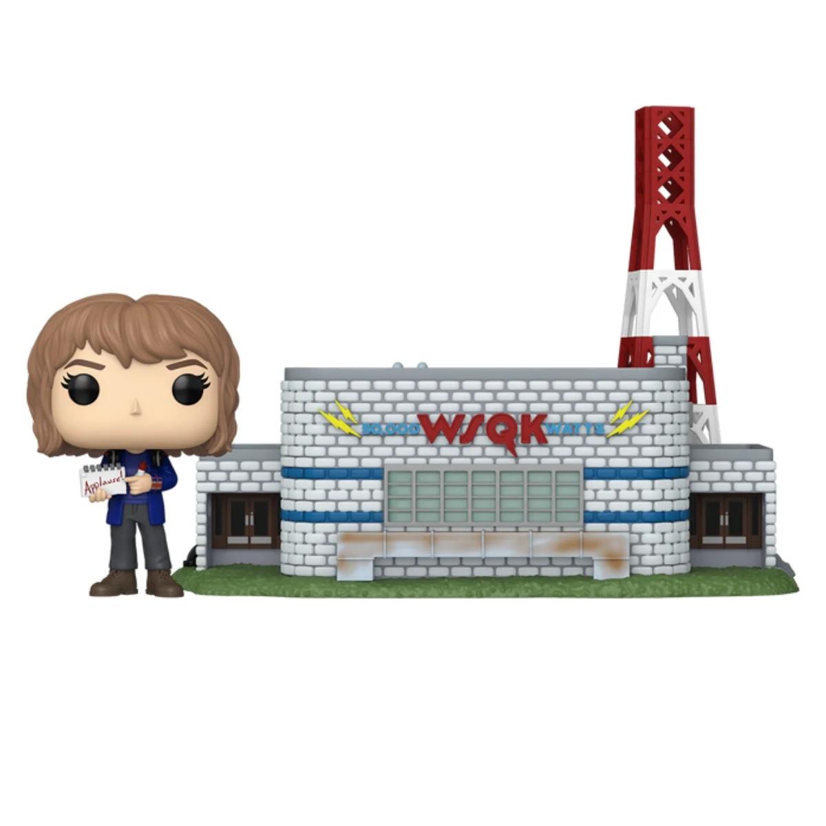 En esta imagen podemos ver el Funko Town Rockin Robin, en esta pieza destaca la aparición del personaje con un edificio al lado.