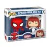 Funko 2 Pack Spider-Man and MJ Marvel en caja original, vista lateral