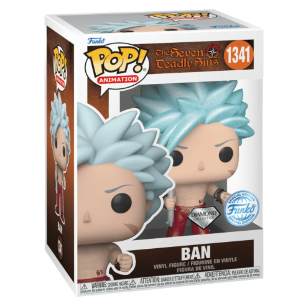 El Funko Ban SE Diamond 1341 The Seven Deadly Sins vista frontal Tienda de Funko Online Spain.