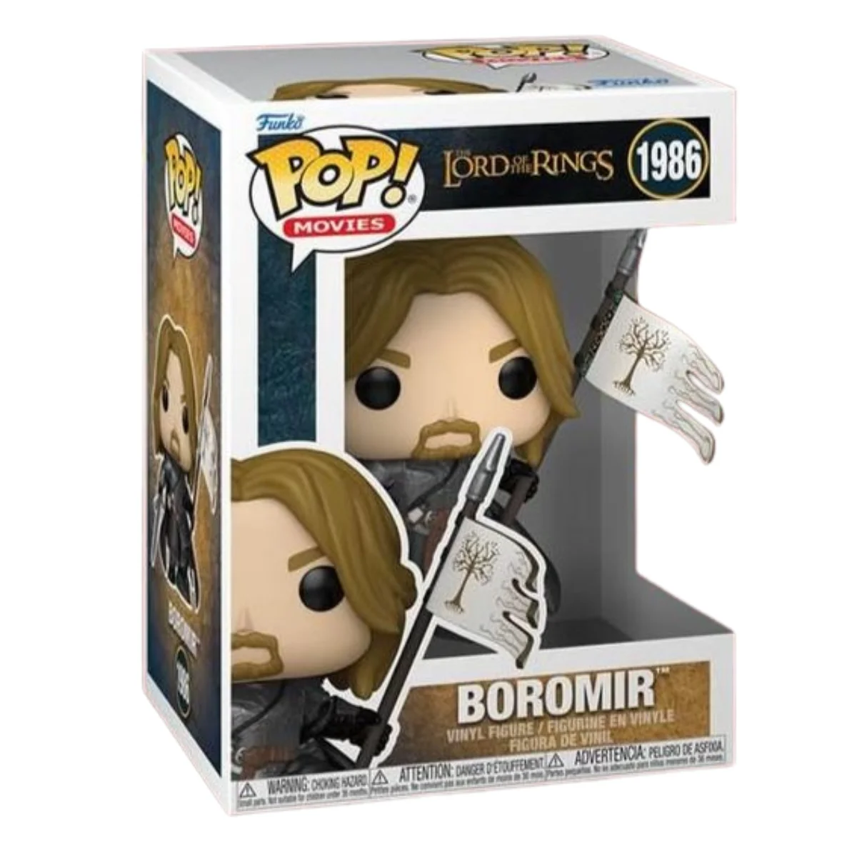 El Funko Boromir 1986 The Lord Of The Rings vista frontal Tienda de Funkos Online Spain.