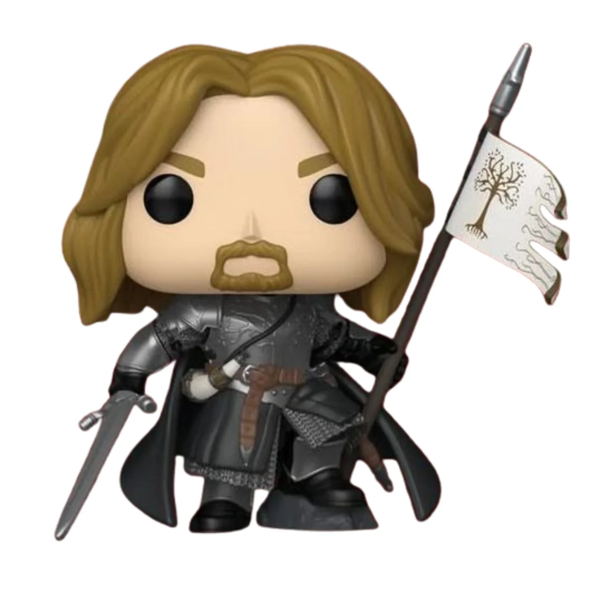 El Funko Boromir 1986 The Lord Of The Rings vista lateral Tienda de Funkos Online Spain.