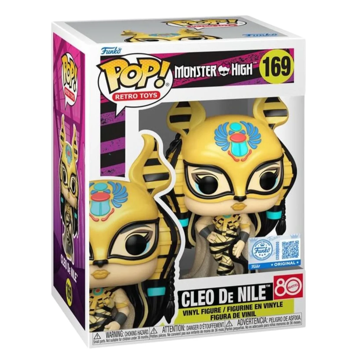 El Funko Cleo De Nile 169 SE Monster High vista frontal Tienda de Funkos Online Spain.
