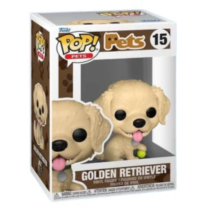 El Funko Golden Retriever 15 Pets vista frontal Tienda de Funko Online Spain.