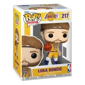 Funko Pop Luka Doncic 217 NBA en su caja con vista lateral de la tienda de figuras coleccionables online spain dreampsop especializada en funko pop y youtooz