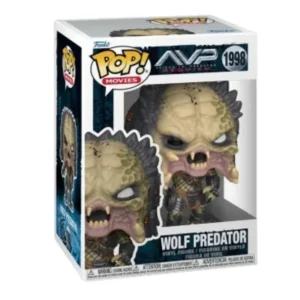 Funko Pop Wolf Predator 1998 Aliens VS Predator en su caja con vista lateral de la tienda de figuras coleccionables online spain dreampsop especializada en funko pop y youtooz