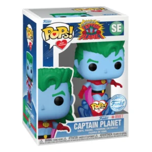 El Funko Captain Planet SE The New Adventures of Captain Planet vista frontal Tienda de Funkos Online Spain.