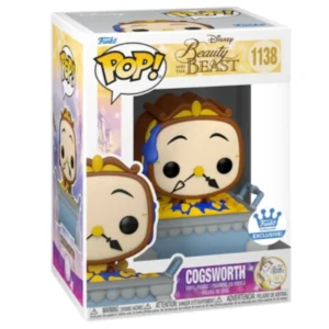 El Funko Cogsworth 1138 SE Beauty and the Beast Disney vista frontal Tienda de Funkos Online Spain.