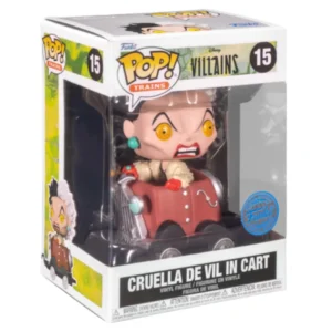 El Funko Cruella De Vil In Cart 15 Disney Villains vista frontal Tienda de Funkos Online Spain.