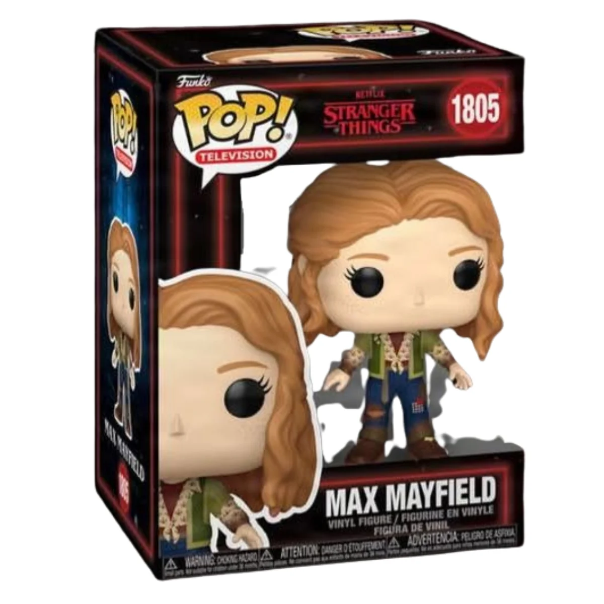 El Funko Max Mayfield 1805 Stranger Things vista frontal Tienda de Funkos Online Spain.