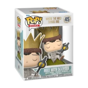 Funko Max with scepter 45 en su caja con vista lateral de la tienda de funkos online spain dreamspop