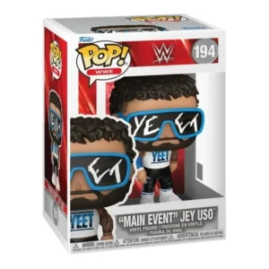 Funko Pop Jey Uso 194 WWE en su caja con vista lateral de la tienda de figuras coleccionables online spain dreampsop especializada en funko pop y youtooz