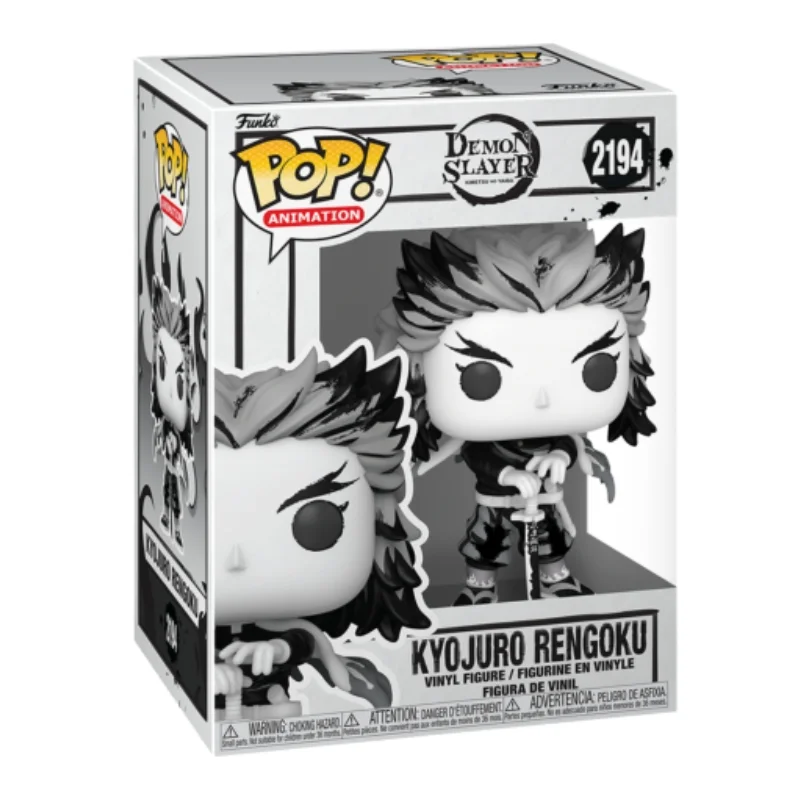 Funko Pop Kyojuro Rengoku 2194 Demon Slayer en su caja con vista lateral de la tienda de figuras coleccionables online spain dreamspop