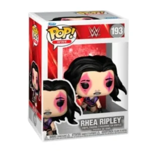 Funko Pop Rhea Ripley 193 WWE en su caja con vista lateral de la tienda de figuras coleccionables online spain dreampsop especializada en funko pop y youtooz