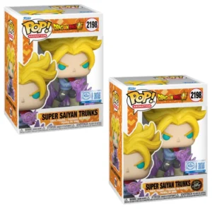 Funko Pop Super Saiyan Trunks 2198 SE Bundle Dragon Ball en su caja con vista lateral de la tienda de figuras coleccionables online spain dreamspop