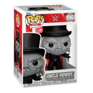 Funko Pop Uncle Howdy 196 WWE en su caja con vista lateral de la tienda de figuras coleccionables online spain dreampsop especializada en funko pop y youtooz
