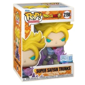 El Funko Super Saiyan Trunks 2198 Dragon Ball vista frontal Tienda de Funkos Online Spain.