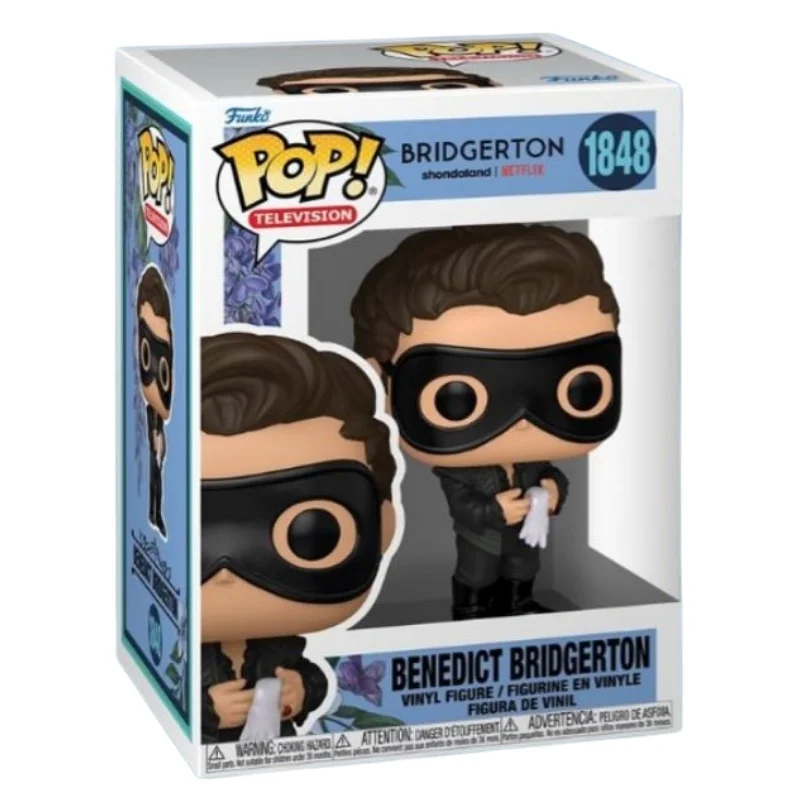 Funko Benedict Bridgerton 1848 Bridgerton en su caja con vista frontal de la tienda de funkos online spain dremspop