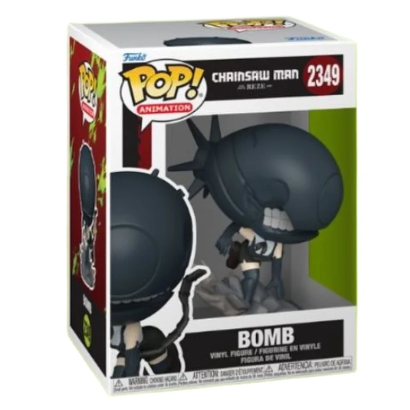 Funko Bomb 2349 Chainsaw Man en su caja con vista frontal de la tienda de funkos online spain dremspop