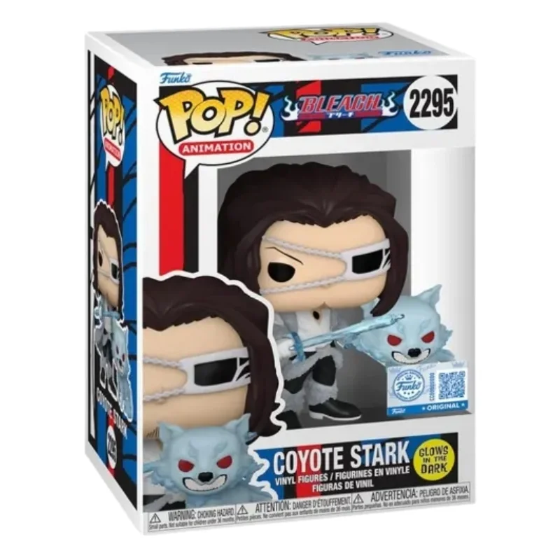 Funko Coyote Stark 2295 SE GITD Bleach en su caja con vista frontal de la tienda de funkos online spain dremspop