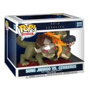 Funko Deluxe Sung Jinwoo Vs. Cerberus 2272 Solo Leveling en su caja con vista frontal de la tienda de funkos online spain dremspop