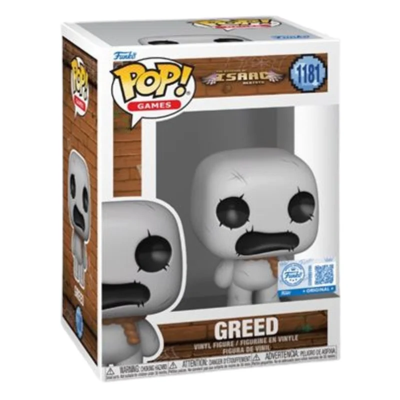 Funko Greed 1181 SE The Binding of Isaac en su caja con vista frontal de la tienda de funkos online spain dremspop