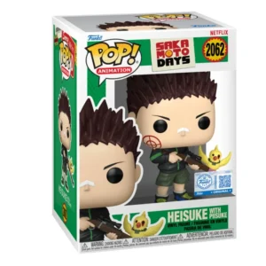 Funko Heisuke 2062 SE Sakamoto Days Importación en su caja con vista lateral de la tienda de funkos online spain dreamspop
