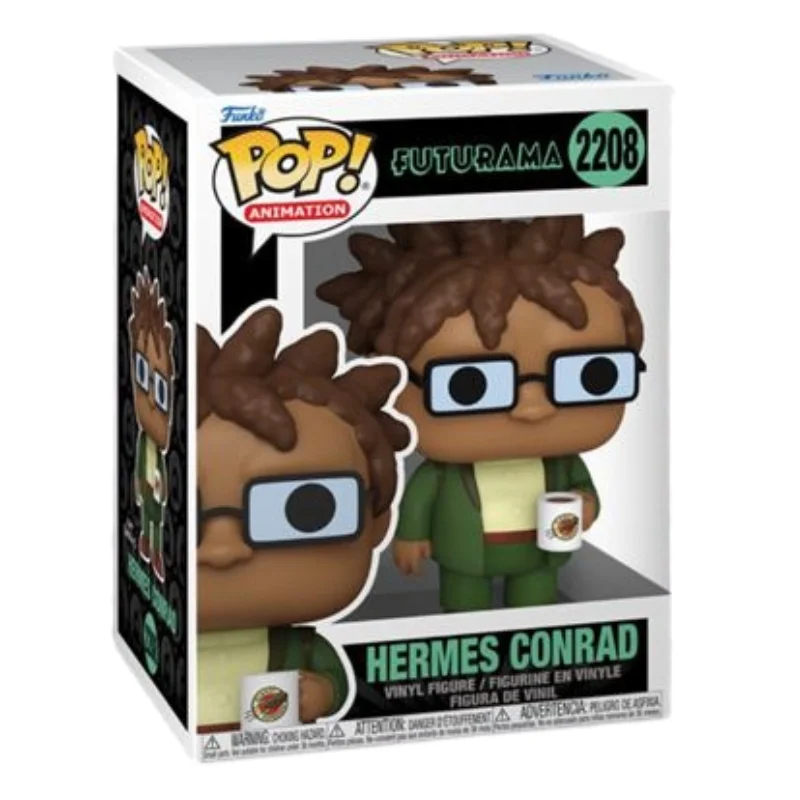 Funko Hermes Conrad 2208 Futurama en su caja con vista frontal de la tienda de funkos online spain dremspop